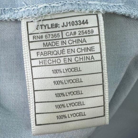 Jack by BB Dakota Tie Front Elastic Waist Pleated Chambray Pull On Shorts Size S - Picture 6 of 12